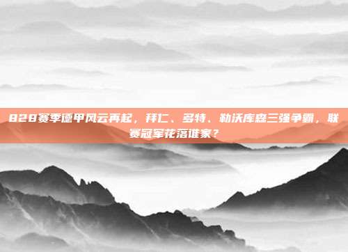 828赛季德甲风云再起，拜仁、多特、勒沃库森三强争霸，联赛冠军花落谁家？