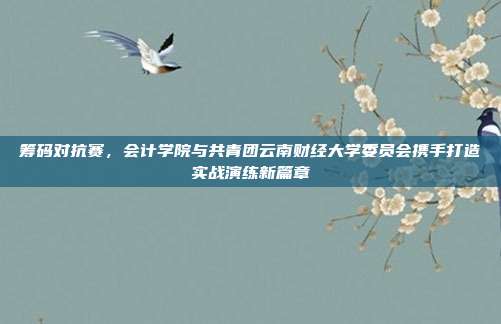 筹码对抗赛，会计学院与共青团云南财经大学委员会携手打造实战演练新篇章