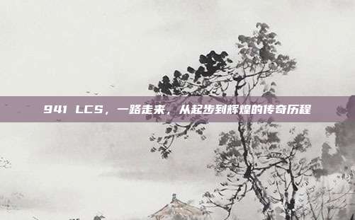 941 LCS，一路走来，从起步到辉煌的传奇历程